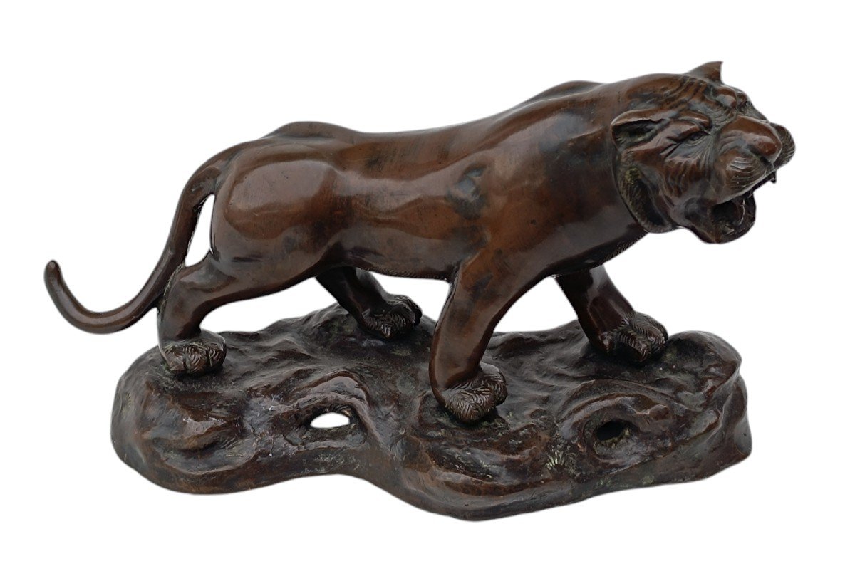 Tigre bronze époque Meiji / Japon
