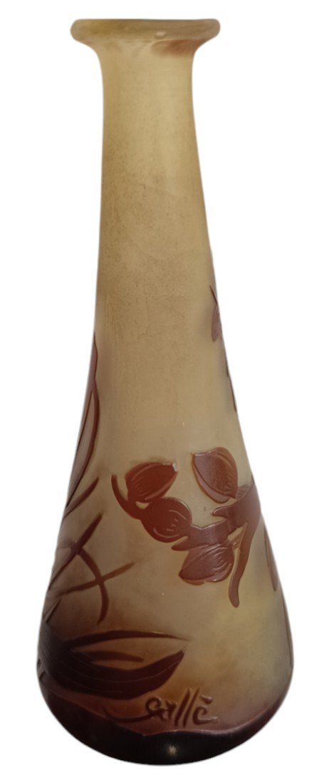 Small Gallé Soliflore Vase -photo-3