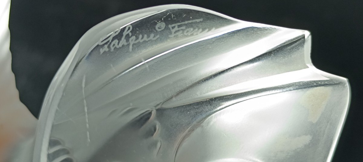 Whistling Swift Sculpture Crystal Lalique France -photo-3