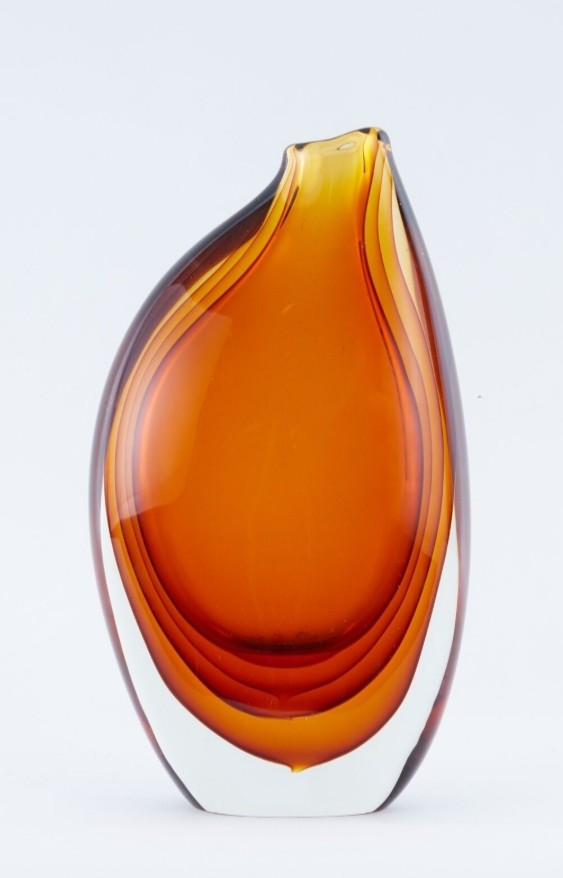 Grand vase sommerso en verre Murano / Flavio Poli-photo-2