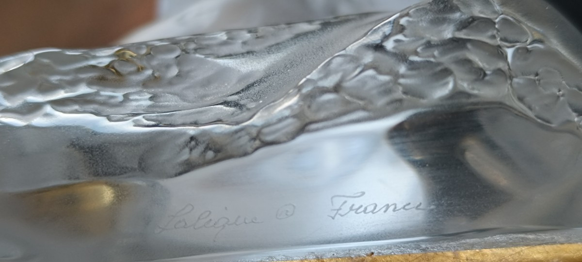 Lampe guépard Tancrède en cristal Lalique -photo-4