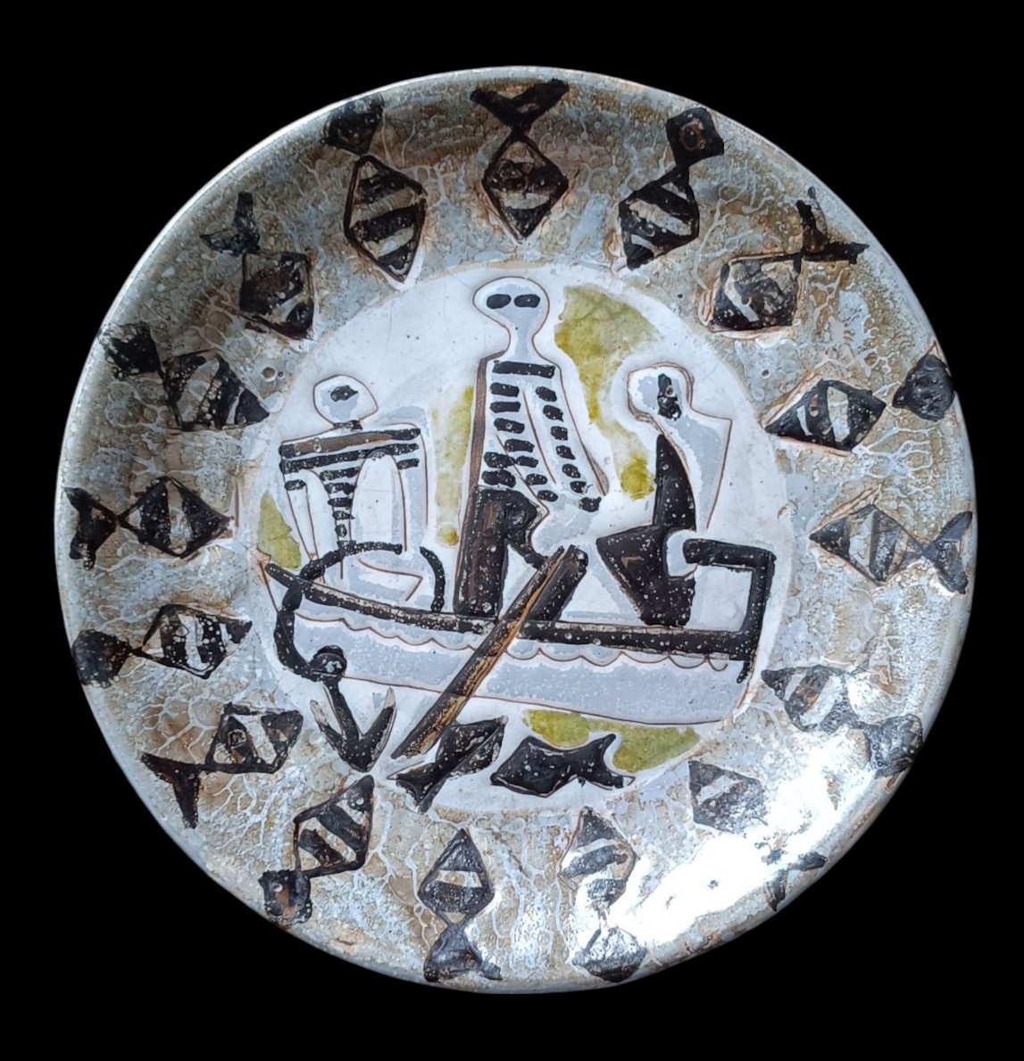Michel Alexandrov "allix" Ceramic Dish / Vallauris 