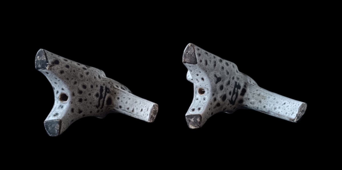 Paire de pieds de lampes en céramique Marius Bessone / Vallauris -photo-2