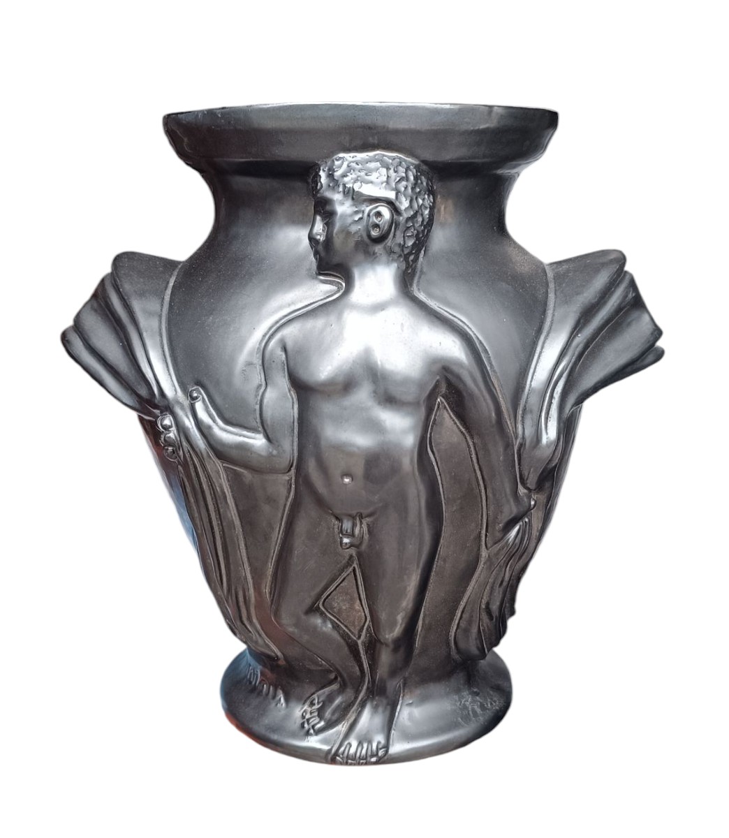 Vase en céramique "Adam et Ève" Jean Marais 