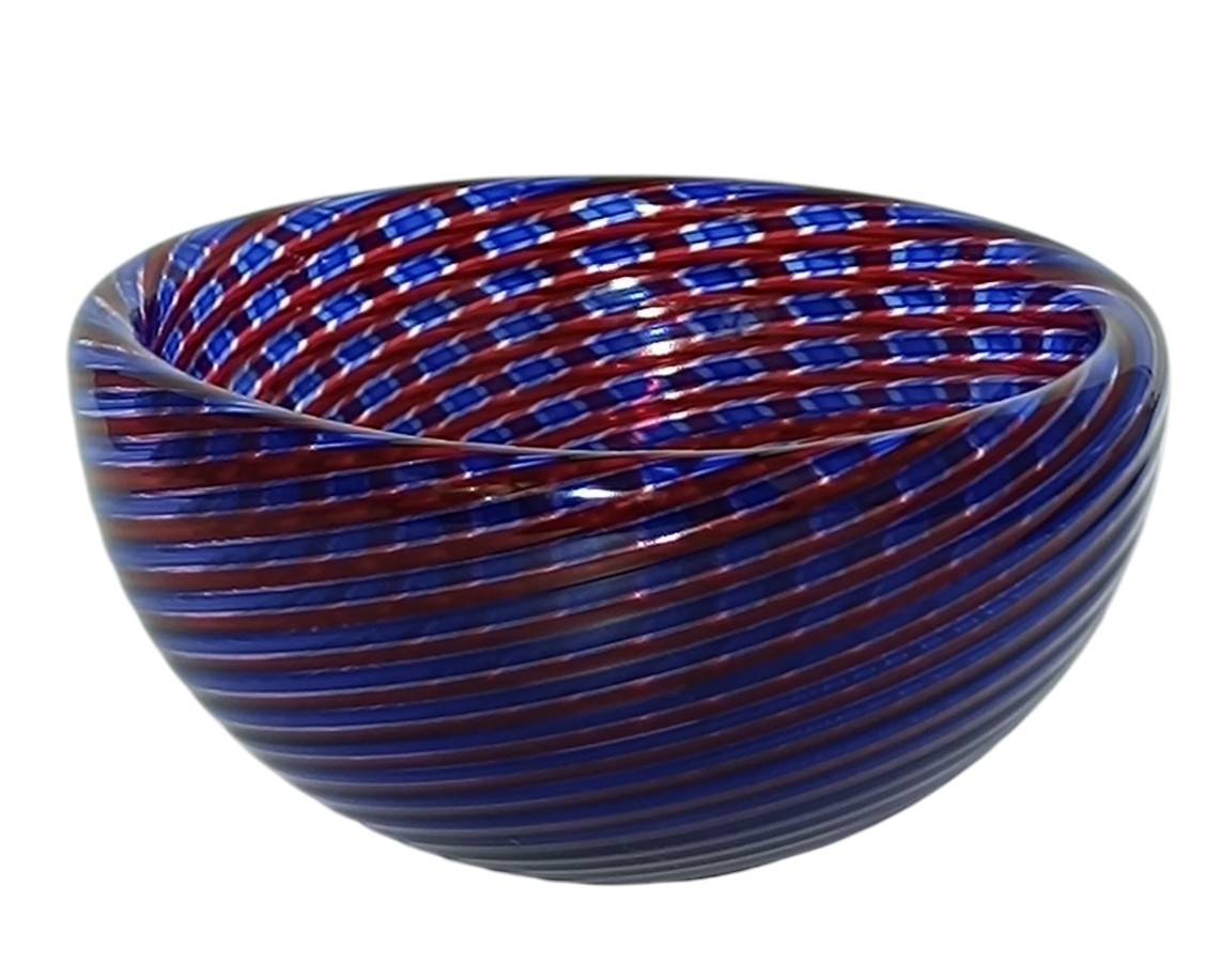 Bol éclipse en verre de Murano Venini / Orlando Zennaro 