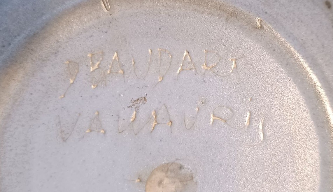 Plate By Dominique Baudart/ Vallauris -photo-3