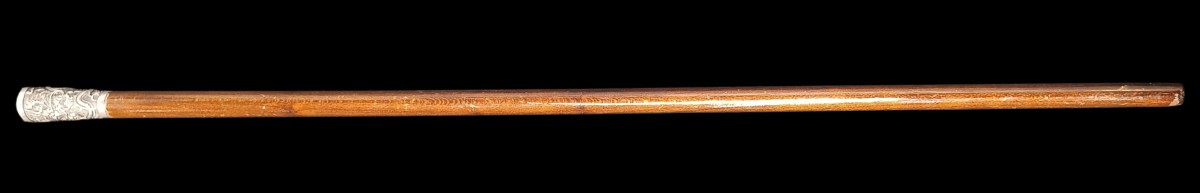 Canne japonaise en argent XIXe-photo-2