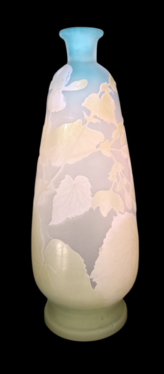 Vase poli au feu Émile Gallé 