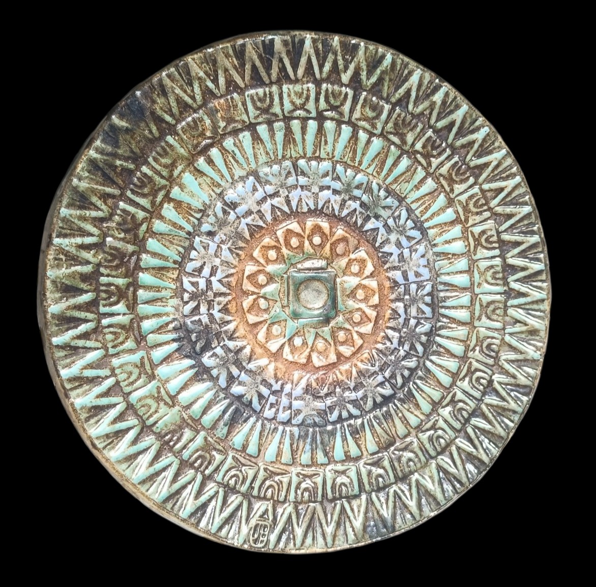Round Ceramic Plate Pat & Jo Rowland / Sant Vicens