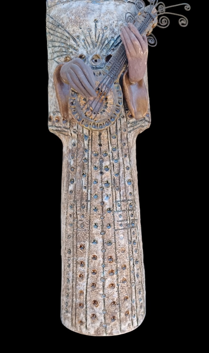 Large Ceramic Musician Sculpture Raphaël Giarrusso-photo-3