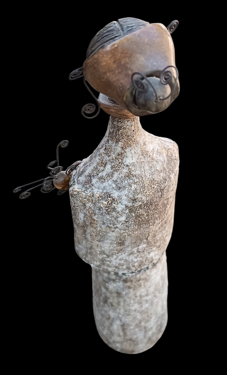 Large Ceramic Musician Sculpture Raphaël Giarrusso-photo-3
