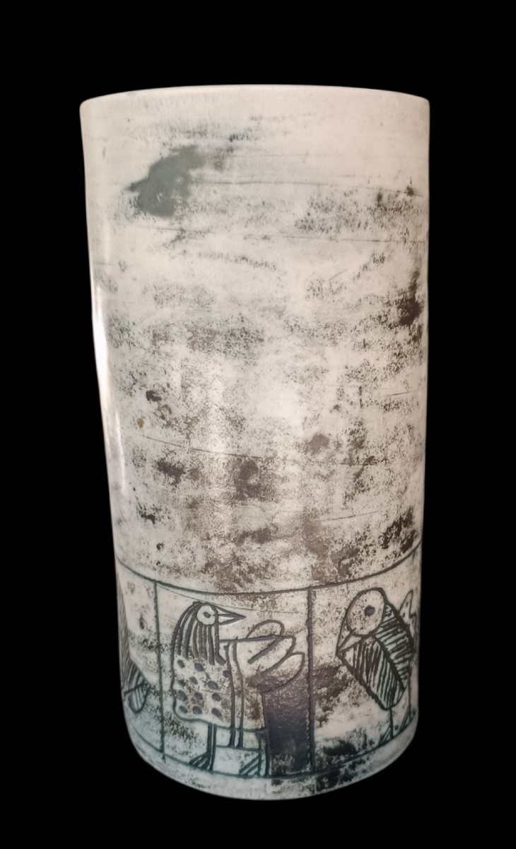 Jacques Blin Ceramic Scroll Vase-photo-3
