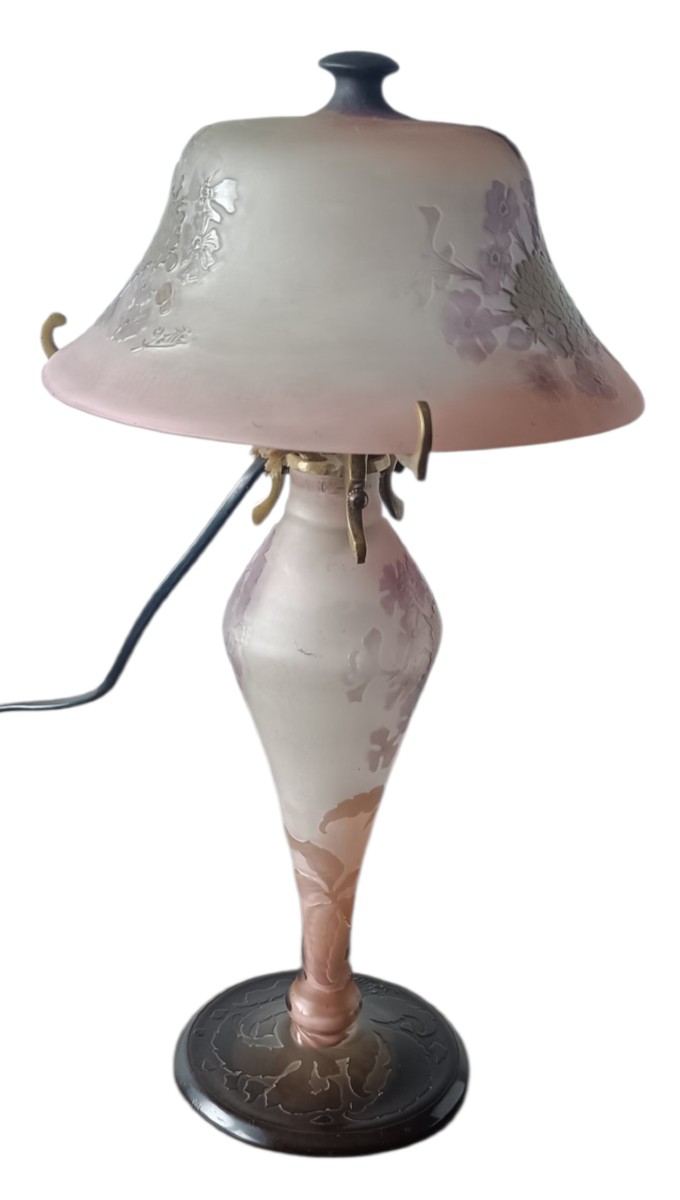 Lampe champignon Émile Gallé -photo-3