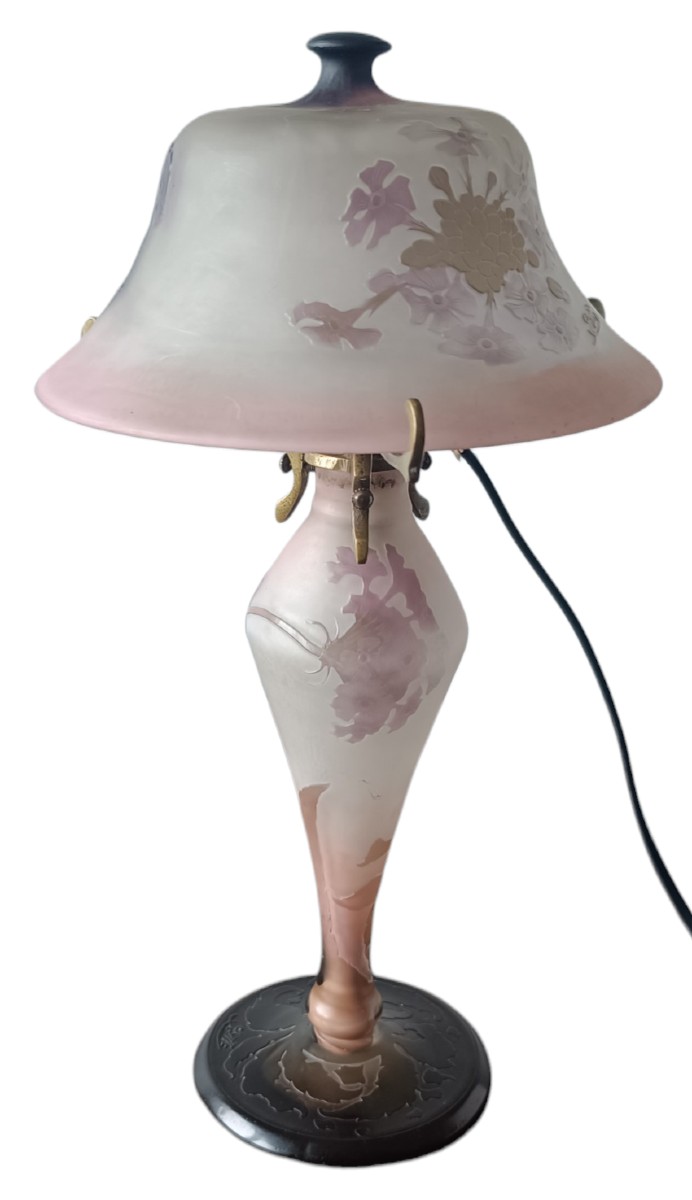 Lampe champignon Émile Gallé -photo-4