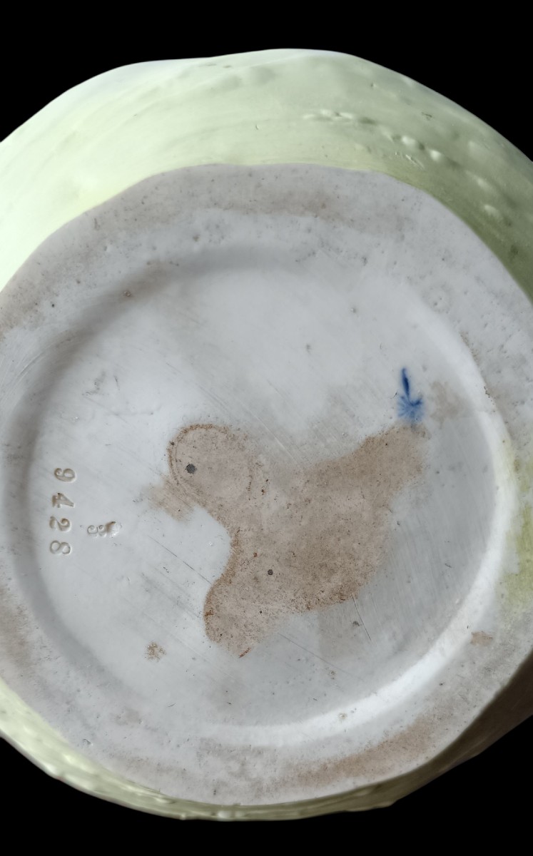 Vase art nouveau en porcelaine de Volkstedt -photo-5