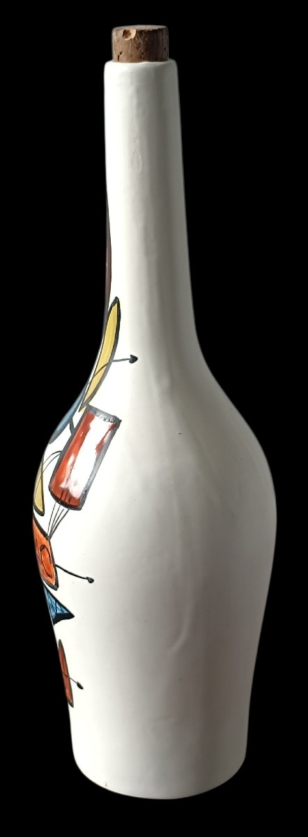 Bouteille cognac en céramique Roger Capron / Vallauris -photo-2