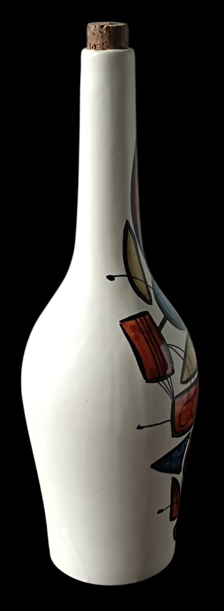 Bouteille cognac en céramique Roger Capron / Vallauris -photo-4