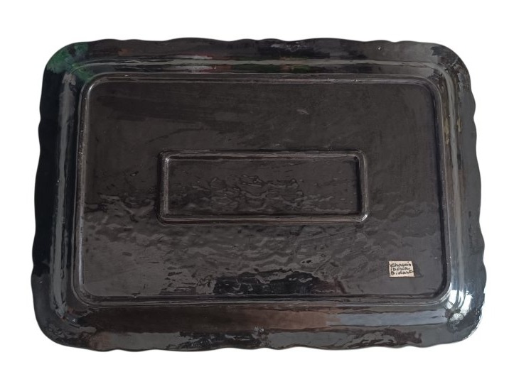 Rectangular Earthenware Dish Iberia Chauvin Bidart / Pays Basque-photo-2