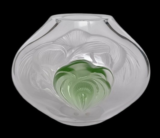 Vase modèle tresses Lalique France / Édition limitée -photo-3