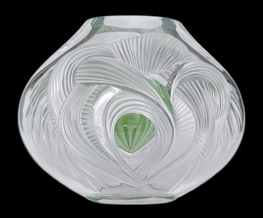 Vase modèle tresses Lalique France / Édition limitée 