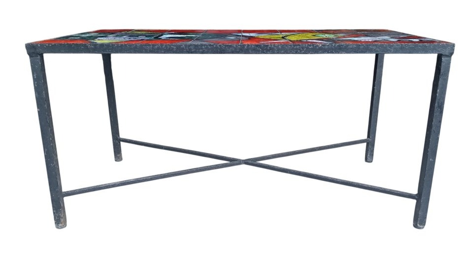 Table basse céramique Jeanette & Georges Picard / Vallauris -photo-3