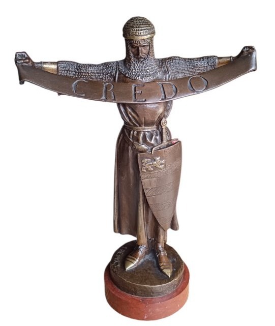 Sculpture bronze "CREDO" Emmanuel Frémiet-photo-2