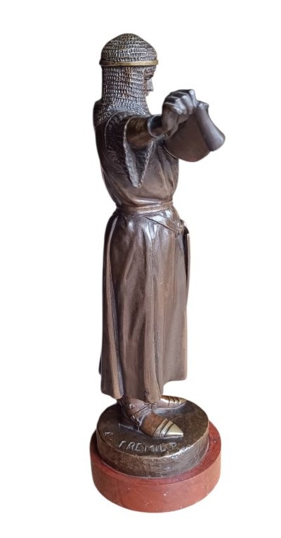 Sculpture bronze "CREDO" Emmanuel Frémiet-photo-1