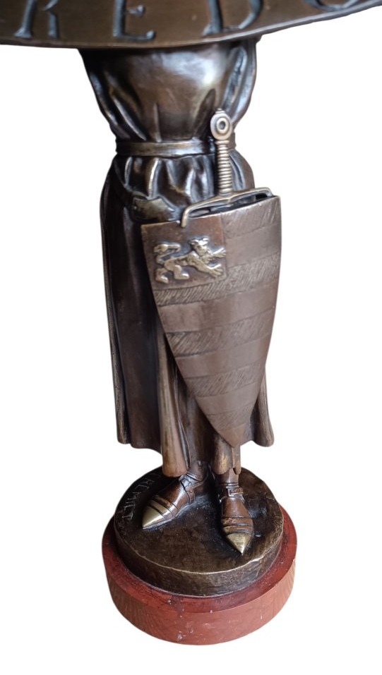 Sculpture bronze "CREDO" Emmanuel Frémiet-photo-3