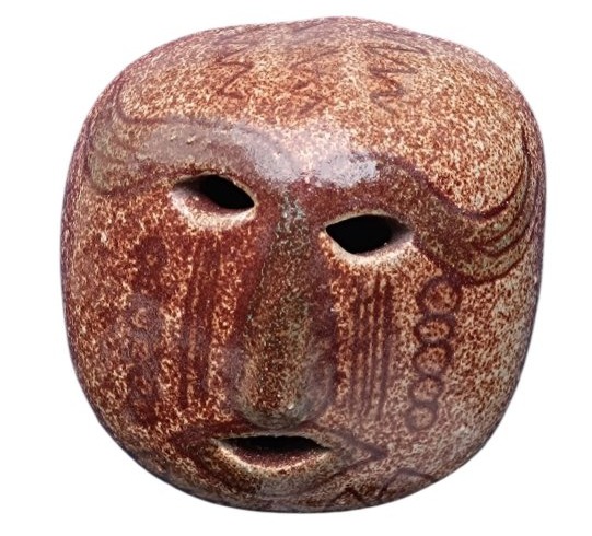 Masque africaniste en céramique Accolay-photo-2