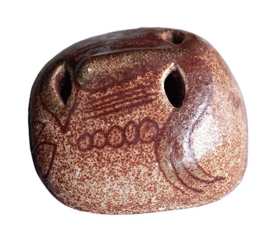 Masque africaniste en céramique Accolay-photo-2