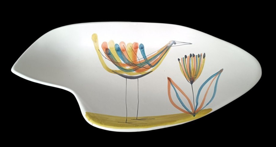 Grande coupe forme libre Roger Capron / Vallauris 