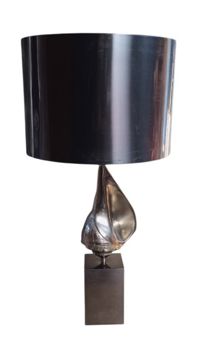 Maison Charles Bronze Seashell Lamp -photo-2