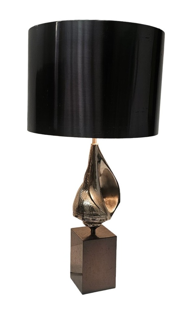 Maison Charles Bronze Seashell Lamp 