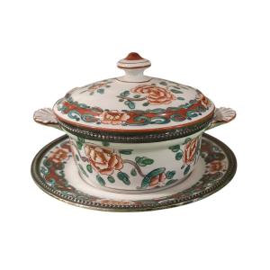 Bol à Bouillon porcelaine de Mehun - argent / atelier Pillivuyt & Cie