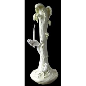 Art Nouveau Porcelain Vase By Volkstedt