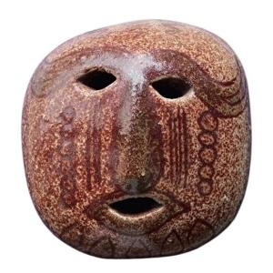 African-style Ceramic Mask From Accolay