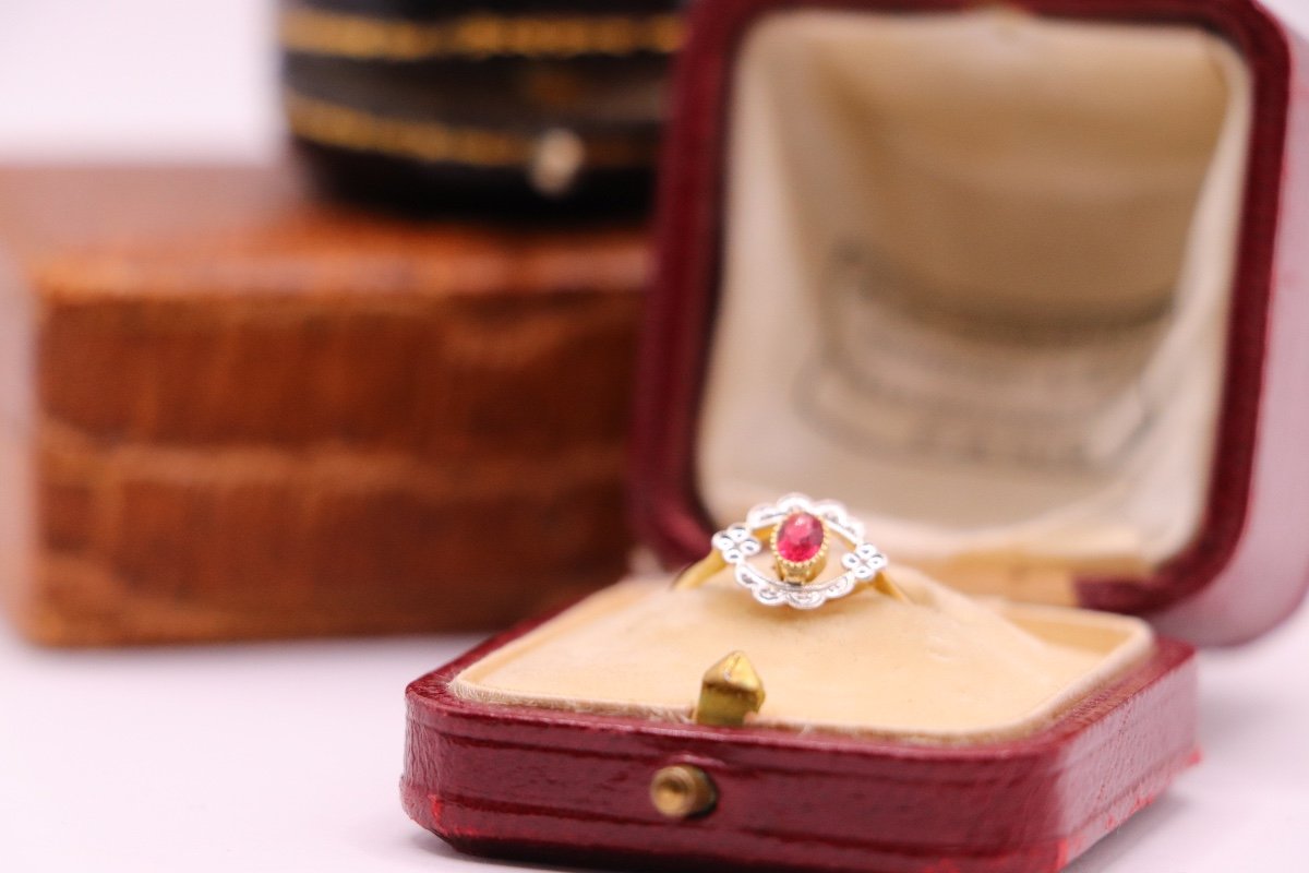 Antique Stylized Ring, Ruby-photo-1