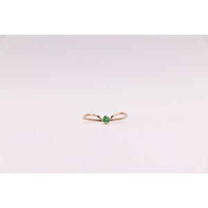Solitaire Ring, Emerald