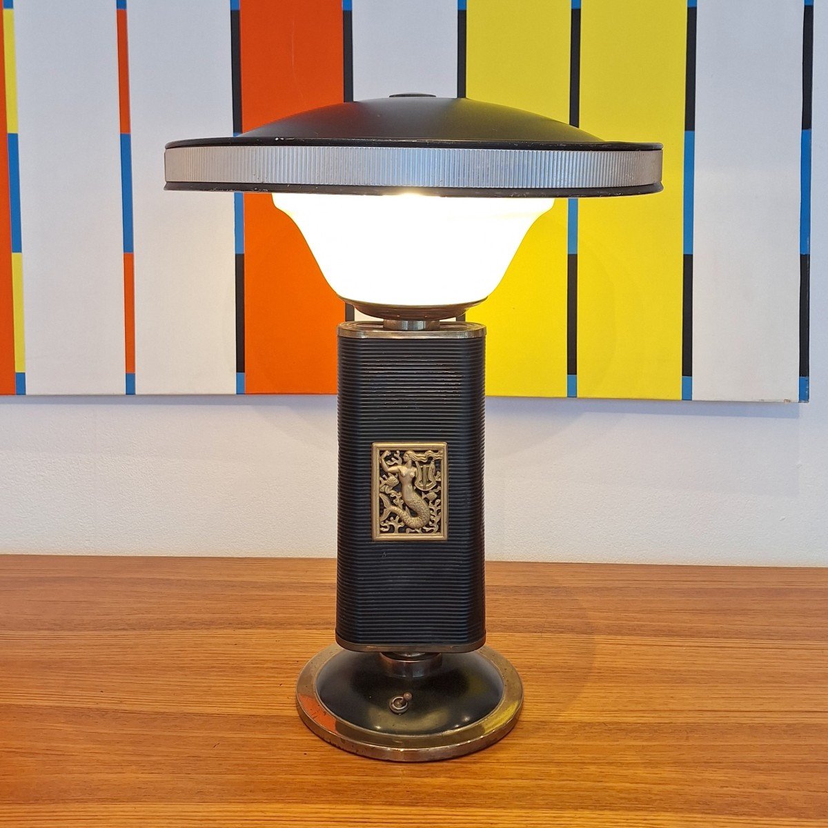 Lampe De Bureau "Sirène" Par EileenGray Pour Jumo