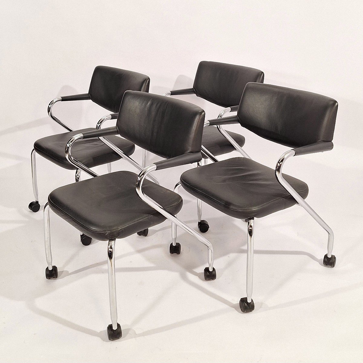 Chaises "visarol" Par Antonio Citterio Pour Vitra. Lot de 4