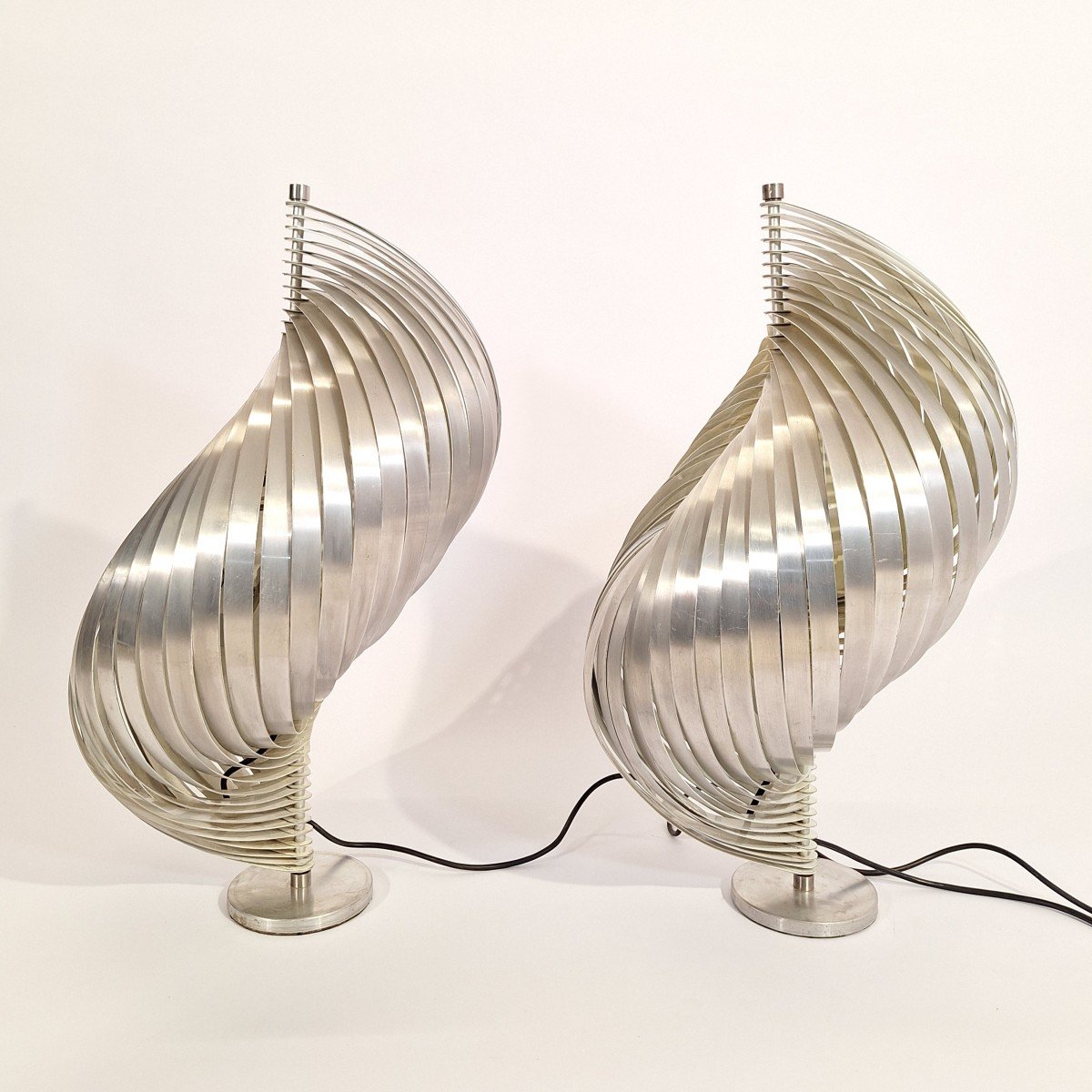 Elixoidal Lamps By Henri Mathieu (the Pair)-photo-2