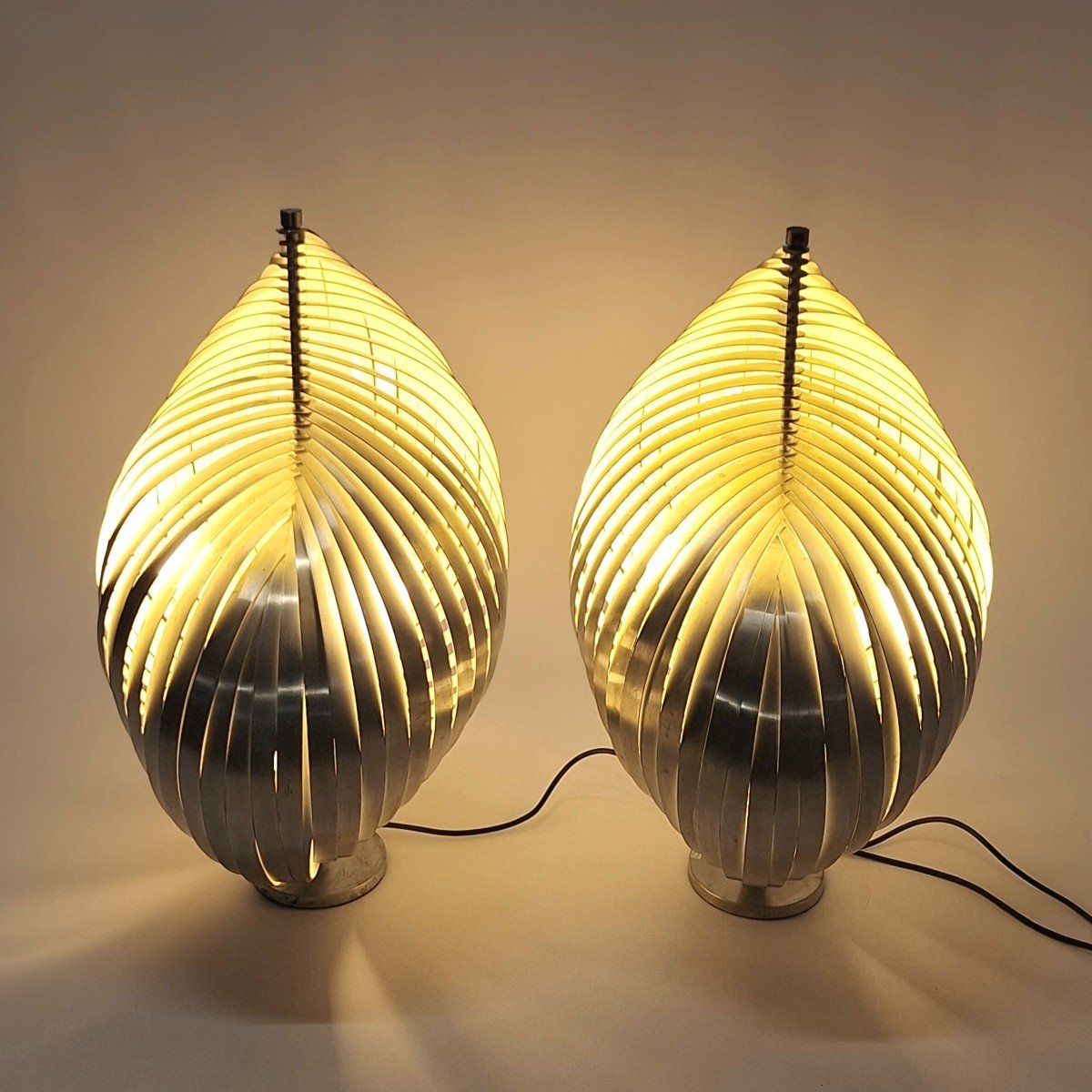 Elixoidal Lamps By Henri Mathieu (the Pair)-photo-4