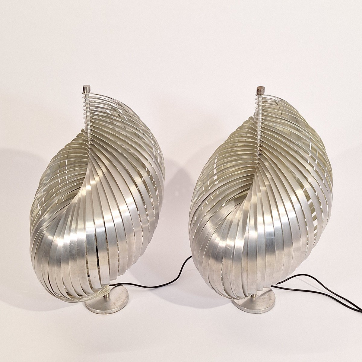 Elixoidal Lamps By Henri Mathieu (the Pair)-photo-5