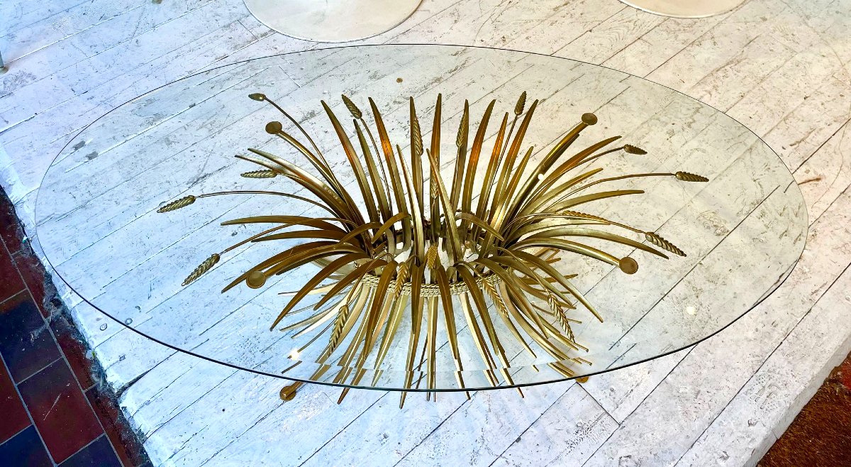 Table Basse Gerbe De Blé Par Robert Goossens-photo-3