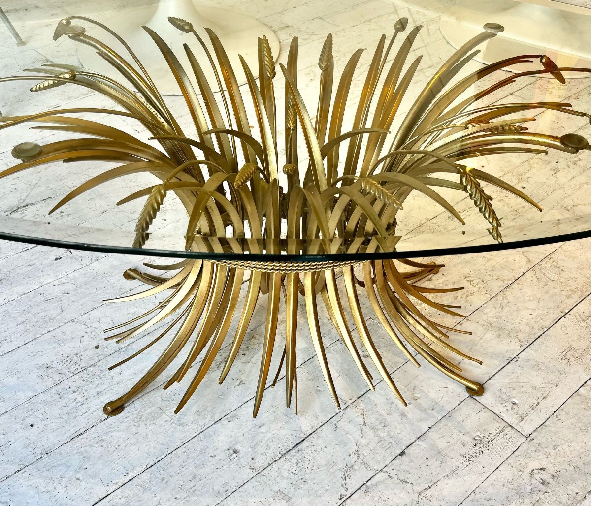 Table Basse Gerbe De Blé Par Robert Goossens-photo-4
