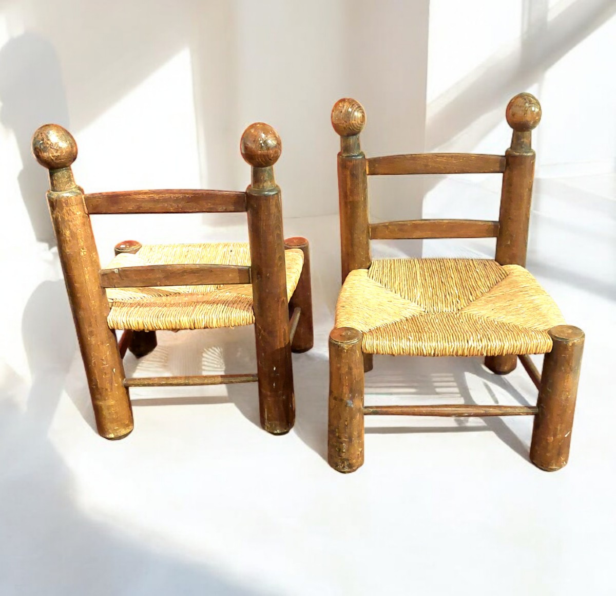 Paire De Chaises De Coin De Feu Par Charles Dudouyt