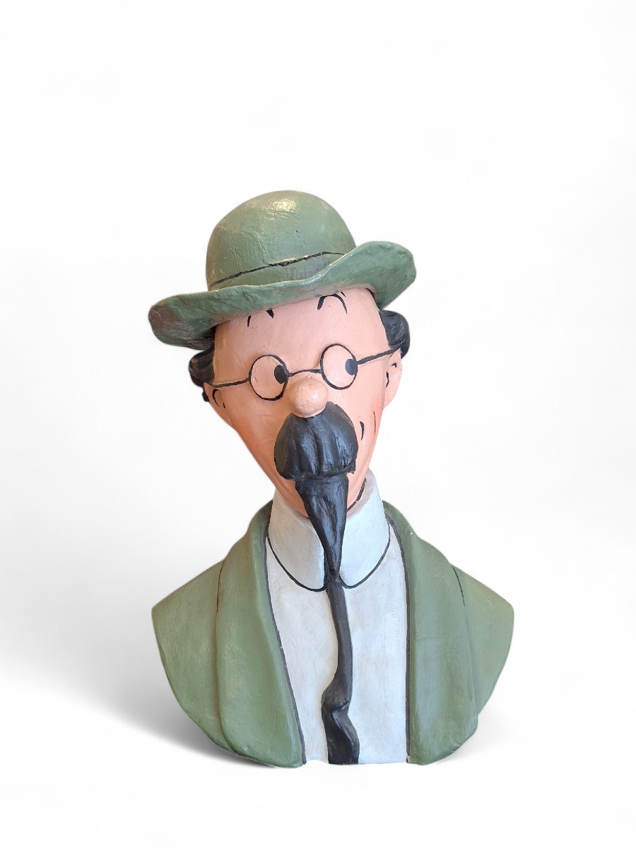 Bust Of Professor Calculus In Papier-mâché