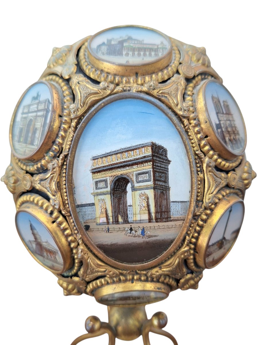 Souvenir Of The Grand Tour, Egg Decorated With Medallions Containing 4 Bottles -photo-4