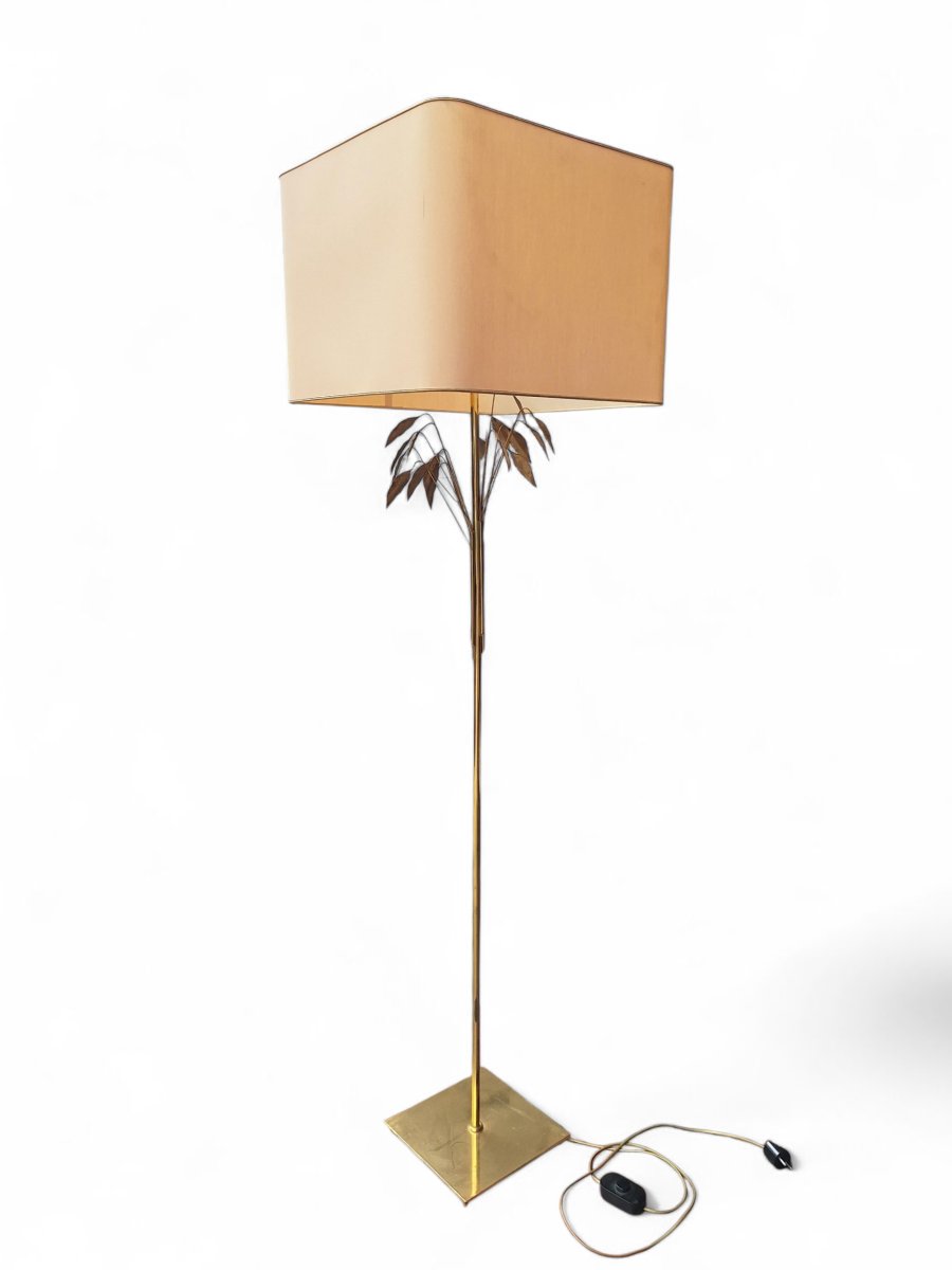Bay Leaf Floor Lamp In The Style Of Maison Charles-photo-2