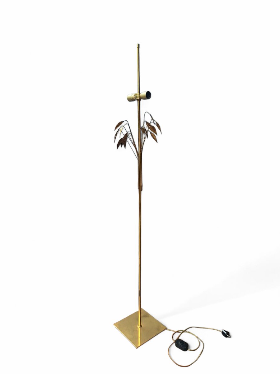 Bay Leaf Floor Lamp In The Style Of Maison Charles-photo-3